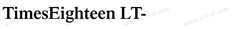 TimesEighteen LT字体转换